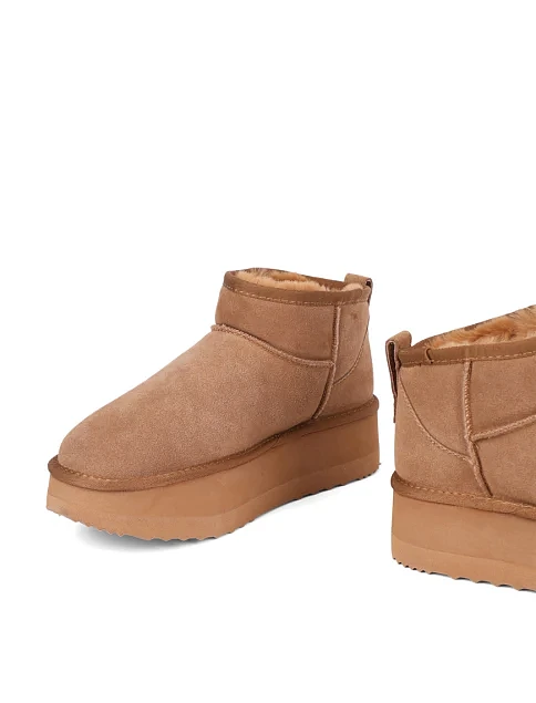 Женские угги LIU JO замшевые оранжевые - фото 2 - Miraton