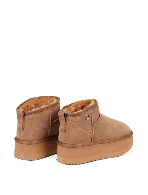 Женские угги LIU JO замшевые оранжевые - фото 4 - Miraton