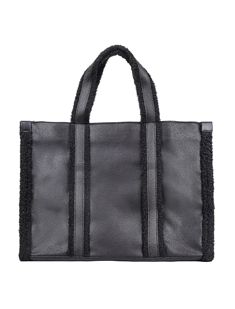 Жіноча сумка тоут LIU JO з екошкіри чорна - фото 4 - Miraton