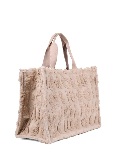 Жіноча сумка тоут LIU JO тканинна бежева - фото 2 - Miraton