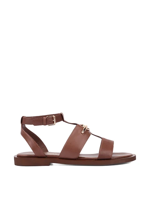 Жіночі сандалі шкіряні коричневі - фото 1 - Miraton