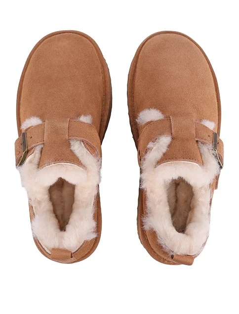 Женские угги велюровые коричневые - фото 2 - Miraton