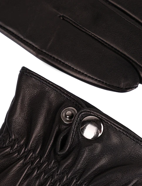 Перчатки кожаные черные - фото 2 - Miraton