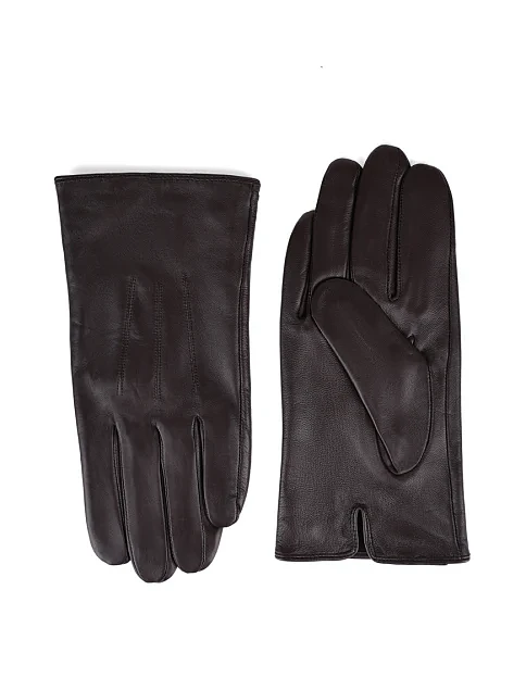 Перчатки кожаные коричневые - фото 1 - Miraton