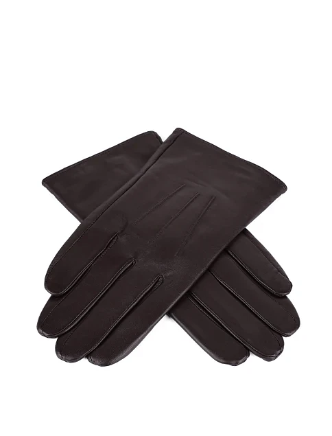 Перчатки кожаные коричневые - фото 2 - Miraton