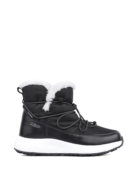 Женские дутики CMP SHERATAN SNOW BOOTS WP из экокожи черные - фото 1 - Miraton