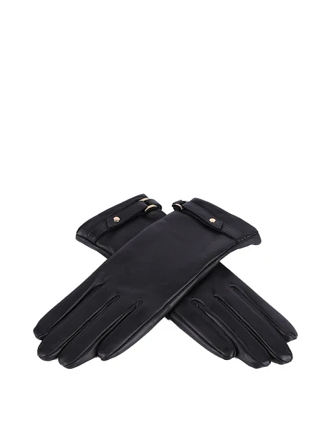 Рукавички шкіряні чорні - фото 3 - Miraton