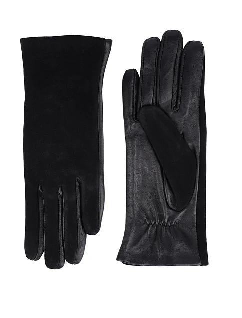 Перчатки замшевые черные - фото 1 - Miraton