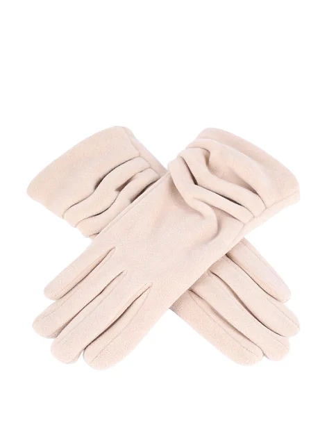 Перчатки тканевые молочные - фото 2 - Miraton