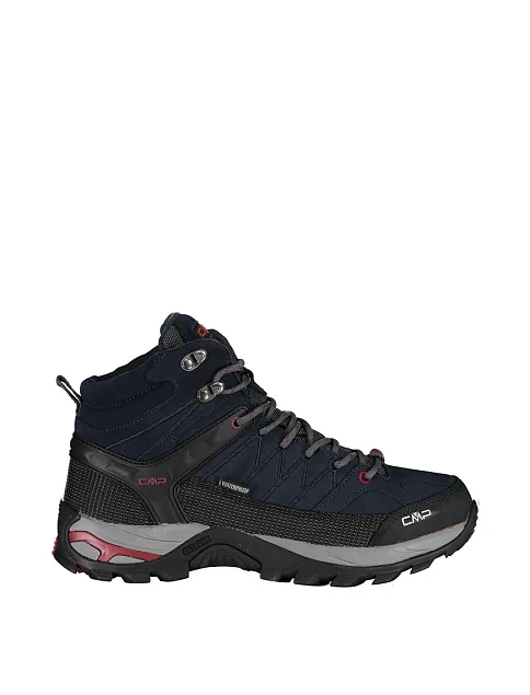 Мужские ботинки CMP RIGEL MID TREKKING SHOES WP кожаные темно-синие - фото 1 - Miraton