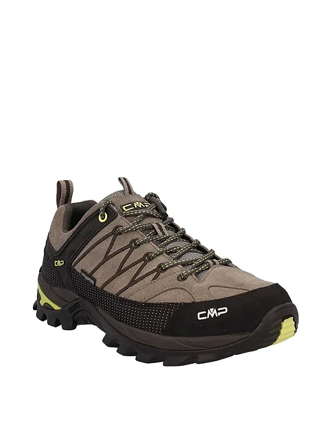 Мужские кроссовки CMP RIGEL LOW TREKKING SHOES WP кожаные коричневые - фото 3 - Miraton