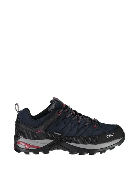 Мужские кроссовки CMP RIGEL LOW TREKKING SHOES WP кожаные темно-синие - фото 1 - Miraton