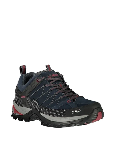 Мужские кроссовки CMP RIGEL LOW TREKKING SHOES WP кожаные темно-синие - фото 3 - Miraton