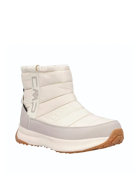 Женские дутики CMP ZOY SNOW BOOTS WP из экокожи молочного цвета - фото 2 - Miraton