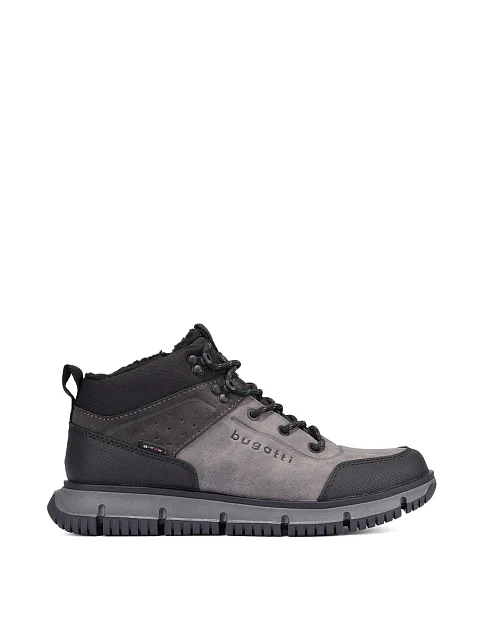 Чоловічі черевики з екошкіри сірі - фото 1 - Miraton