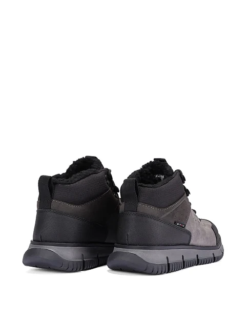 Чоловічі черевики з екошкіри сірі - фото 4 - Miraton