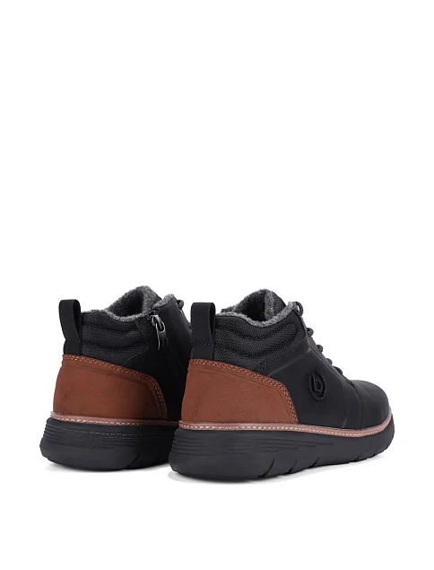 Чоловічі черевики Bugatti з екошкіри чорні - фото 4 - Miraton