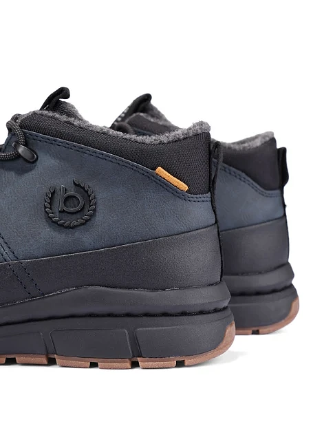 Чоловічі черевики з екошкіри сині - фото 5 - Miraton