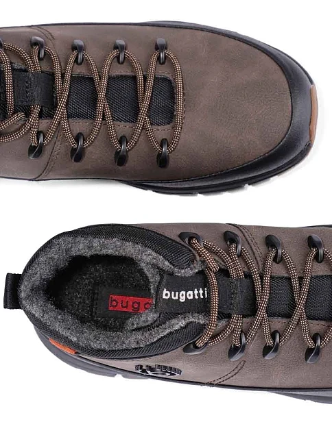 Чоловічі черевики з екошкіри коричневі - фото 2 - Miraton