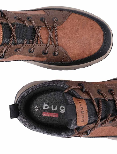 Чоловічі кросівки з екошкіри помаранчеві - фото 2 - Miraton