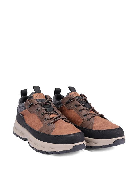 Чоловічі кросівки з екошкіри помаранчеві - фото 3 - Miraton