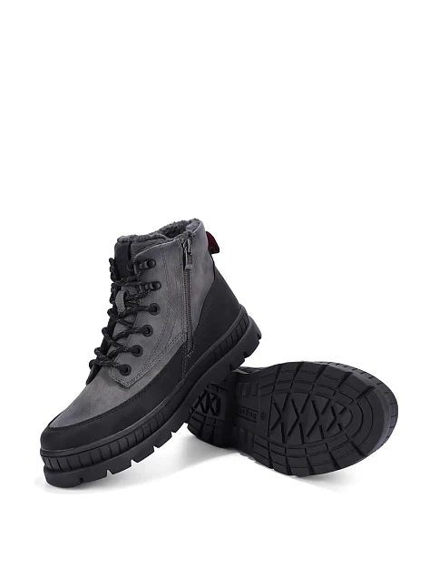 Чоловічі черевики Bugatti з екошкіри сірі - фото 2 - Miraton