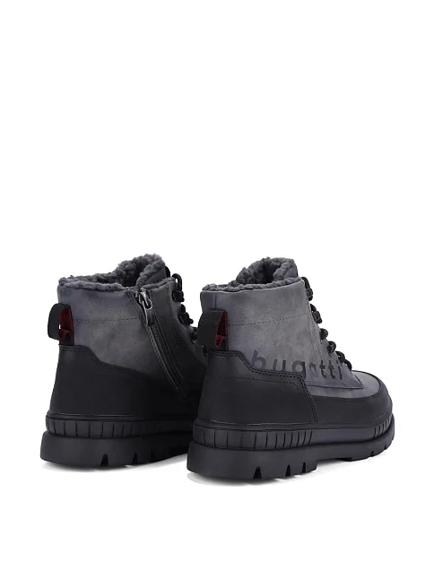 Чоловічі черевики Bugatti з екошкіри сірі - фото 4 - Miraton