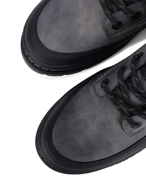 Чоловічі черевики Bugatti з екошкіри сірі - фото 5 - Miraton