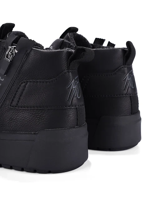 Чоловічі черевики Bugatti з екошкіри чорні - фото 5 - Miraton