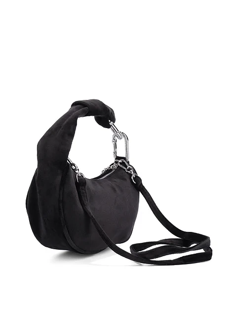 Жіноча сумка тканинна чорна - фото 6 - Miraton