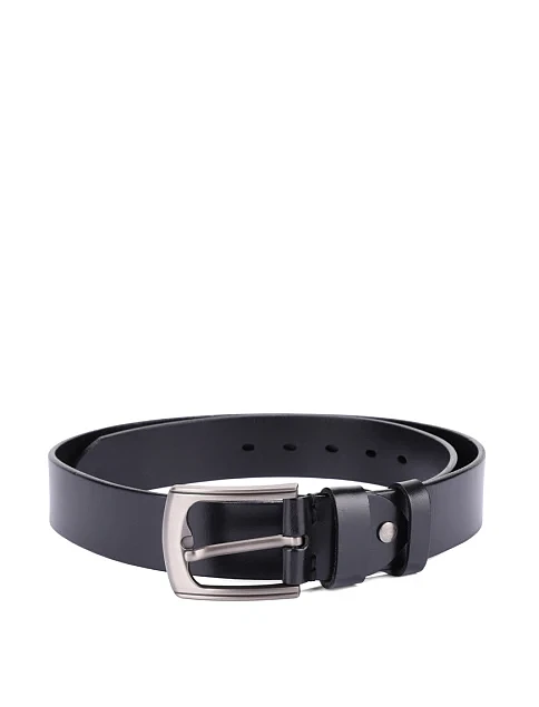 Ремінь шкіряний чорний - фото 1 - Miraton