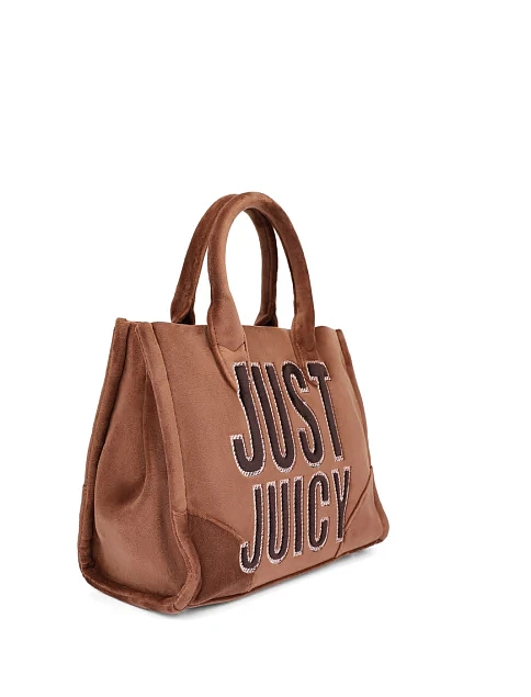 Женская сумка тканевая коричневая - фото 3 - Miraton