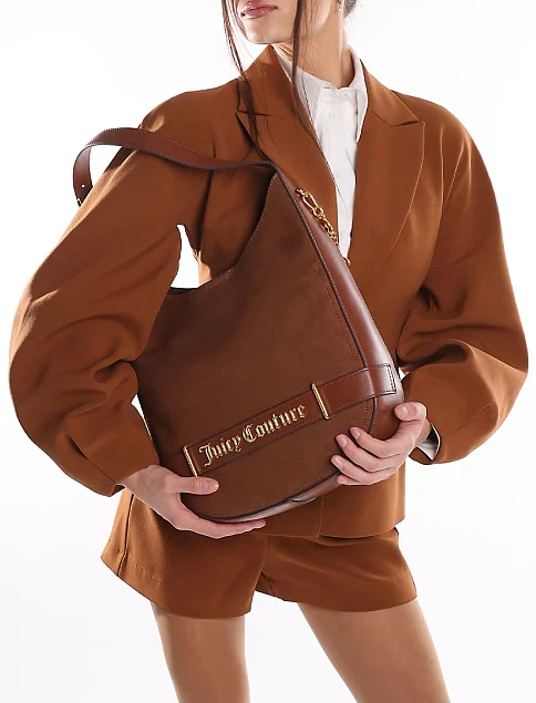 Женская сумка из экокожи коричневая - фото 2 - Miraton