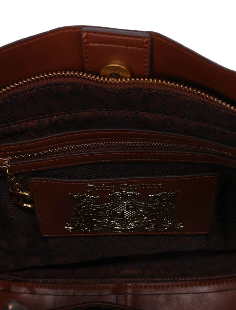 Женская сумка из экокожи коричневая - фото 6 - Miraton