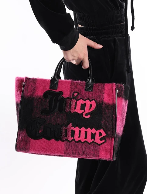 Женская сумка тканевая розовая - фото 2 - Miraton