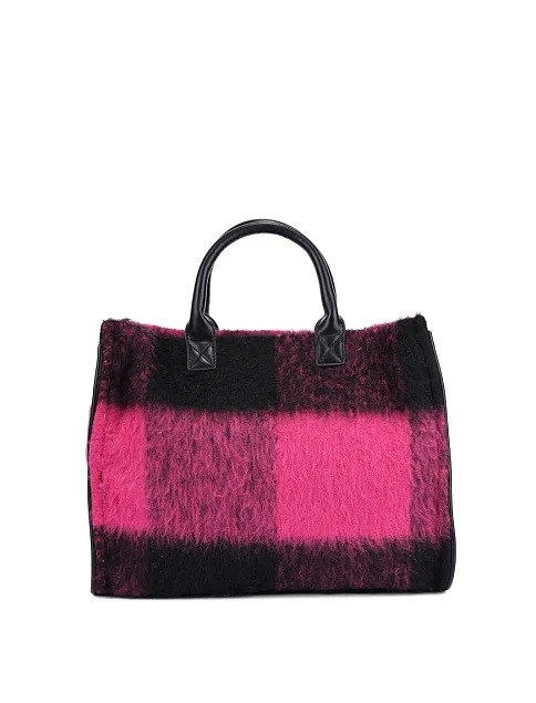 Женская сумка тканевая розовая - фото 4 - Miraton