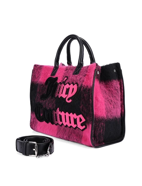 Женская сумка тканевая розовая - фото 5 - Miraton