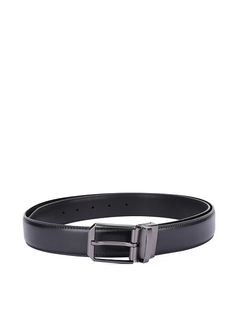 Ремінь шкіряний чорний - фото 1 - Miraton