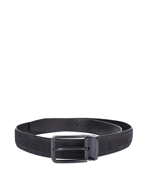 Ремінь шкіряний чорний - фото 1 - Miraton