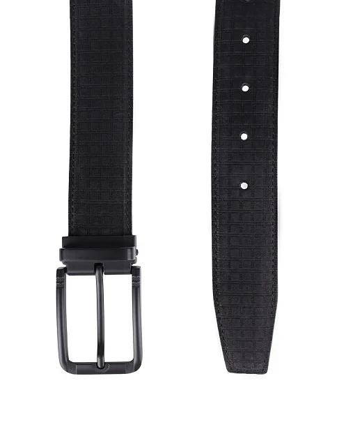 Ремінь шкіряний чорний - фото 2 - Miraton