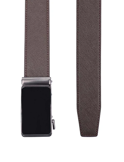 Ремінь шкіряний коричневий - фото 2 - Miraton