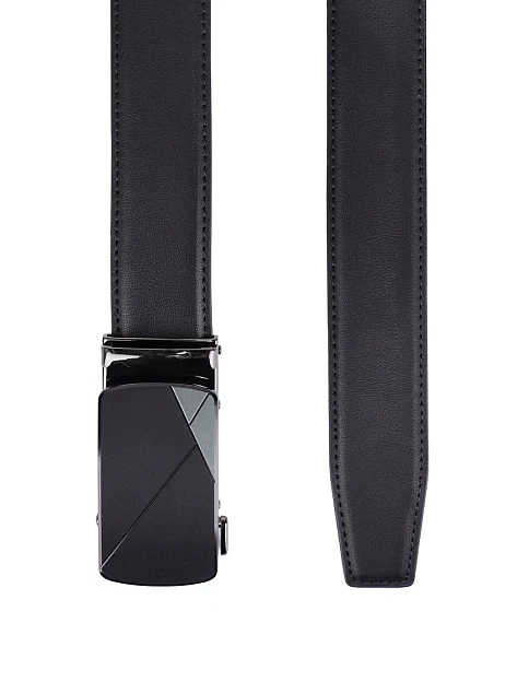 Ремінь шкіряний чорний - фото 2 - Miraton