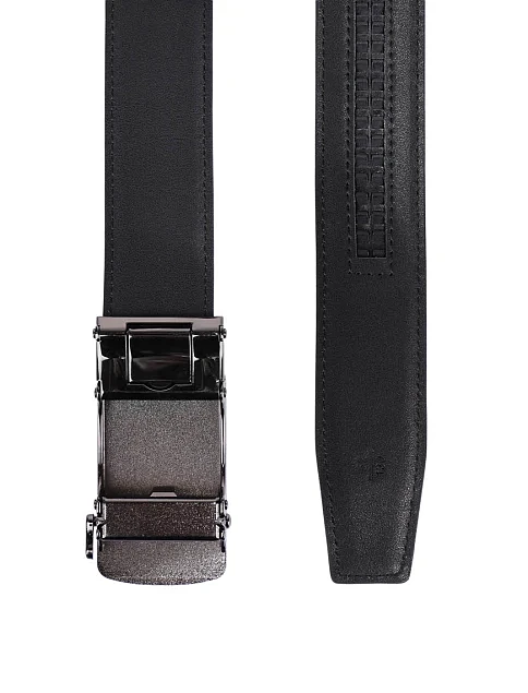 Ремінь шкіряний чорний - фото 3 - Miraton