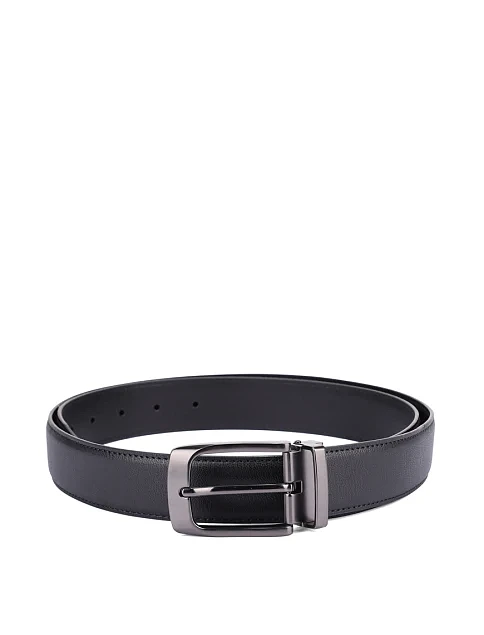 Ремінь шкіряний чорний - фото 1 - Miraton