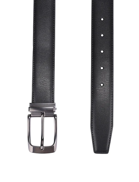 Ремінь шкіряний чорний - фото 2 - Miraton