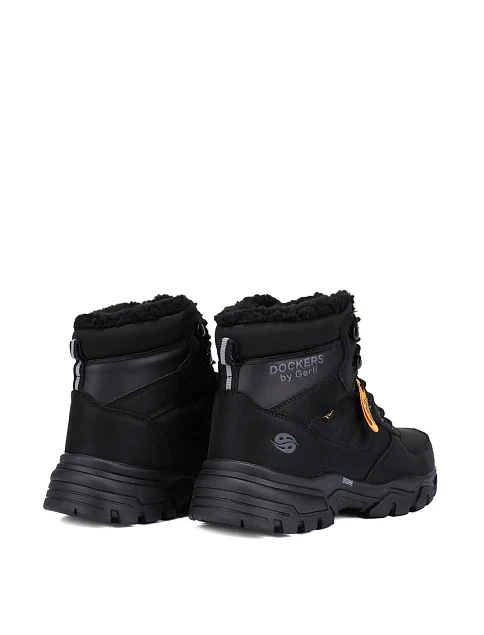 Чоловічі черевики з екошкіри чорні - фото 4 - Miraton