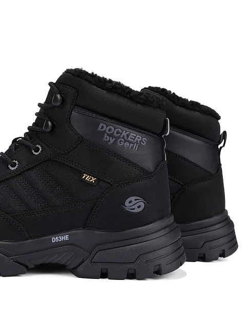 Чоловічі черевики з екошкіри чорні - фото 5 - Miraton