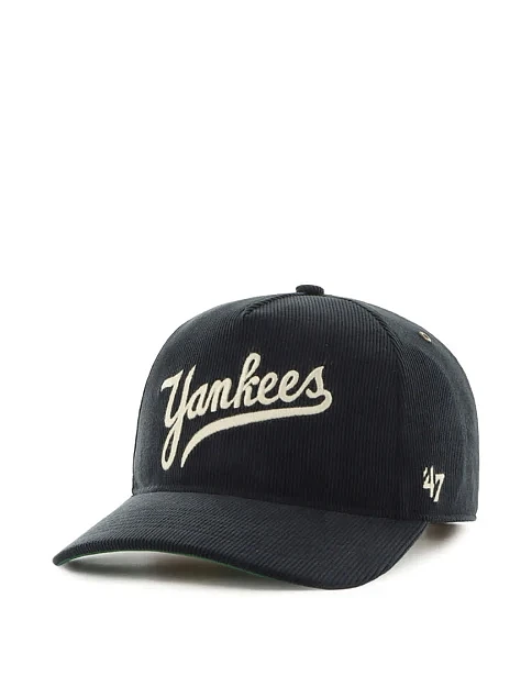 Кепка 47 Brand NEW YORK YANKEES GOLDEN AGE CORD из хлопка черная - фото 1 - Miraton