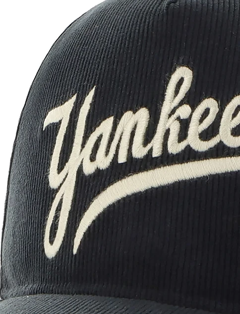Кепка 47 Brand NEW YORK YANKEES GOLDEN AGE CORD из хлопка черная - фото 4 - Miraton