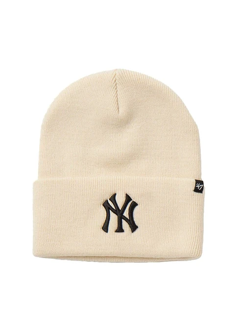 Шапка 47 Brand NEW YORK YANKEES HAYMAKER акриловая бежевая - фото 1 - Miraton